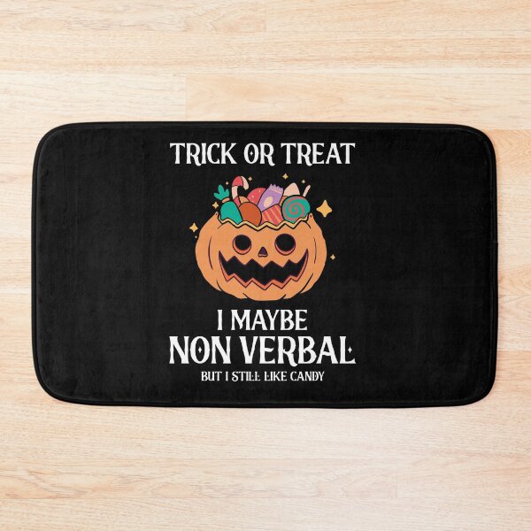 Item preview, Halloween Autism, Trick Or Treat I May Be Non Verbal, I Still Like Candy, Autism Awareness Shirt, Gift for Autism Kid designed and sold by minstore.