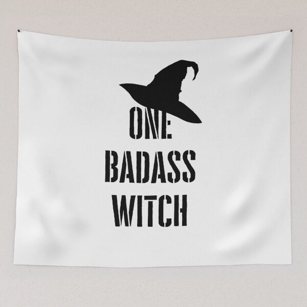 Item preview, One badass witch Sassy witch quote For Halloween  designed and sold by WearwhatUthink.