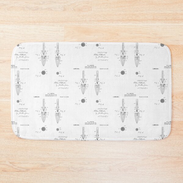 Item preview, Dental Tooth-Drilling Tool 1916 patent designed and sold by InkedArtPrints.