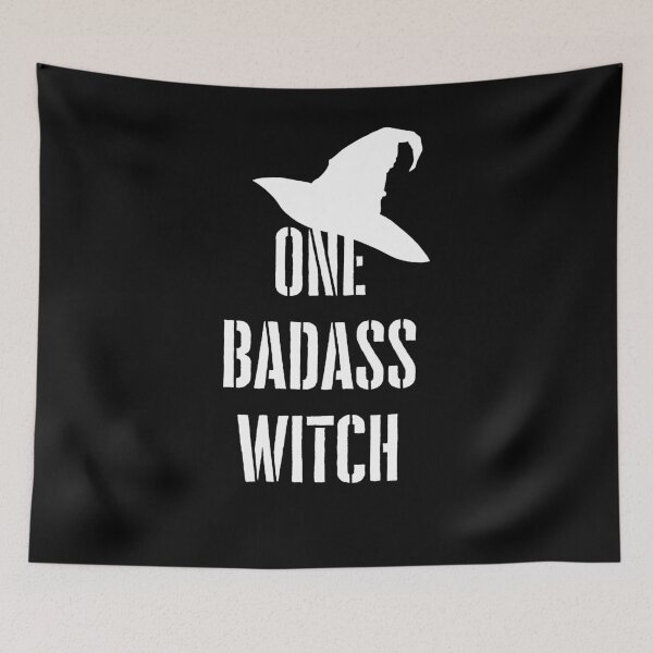 Item preview, One badass witch Sassy witch quote For Halloween  designed and sold by WearwhatUthink.