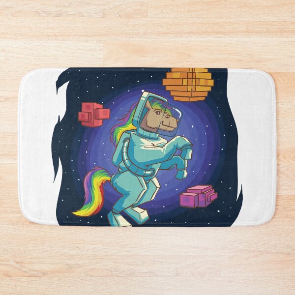 Item preview, Astronaut Horse in Voxel Land designed and sold by MissCookieFairy.