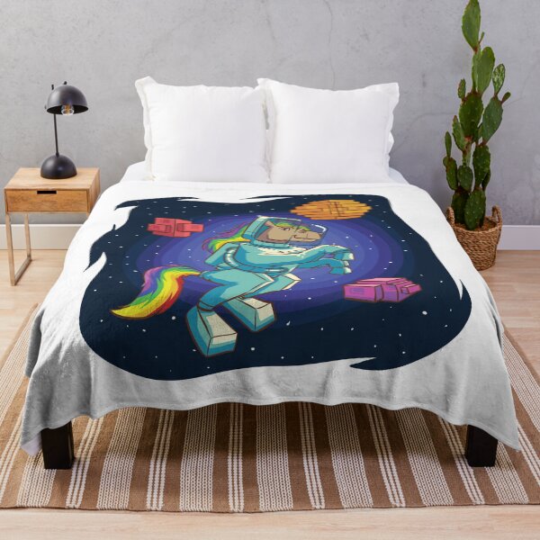Item preview, Astronaut Horse in Voxel Land designed and sold by MissCookieFairy.
