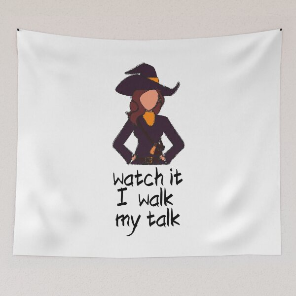 Item preview, Watch it I walk my talk witch Sassy witch quote For Halloween  designed and sold by WearwhatUthink.