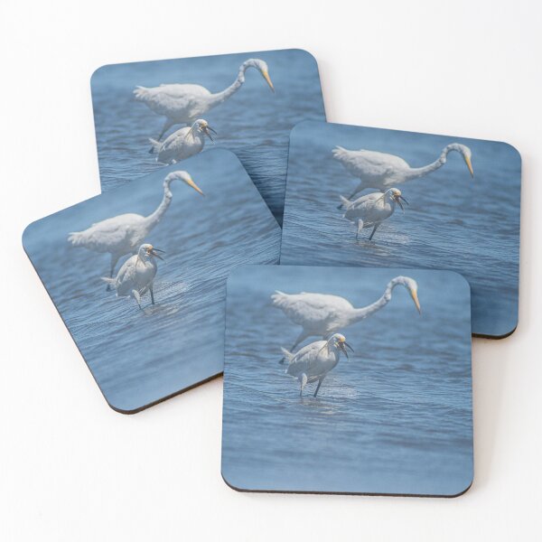 Item preview, Snowy Egret and Great egret 3 designed and sold by KensLensDesigns.