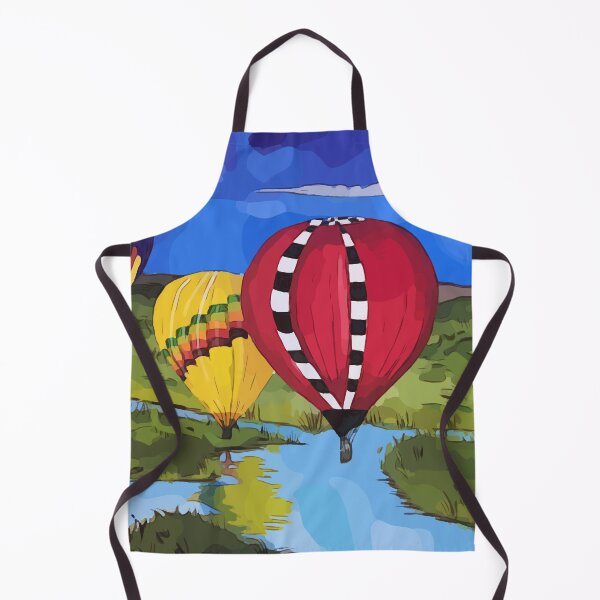 Item preview, Hot Air Balloons flying over the river - WelshDesigns designed and sold by welshdesigns.