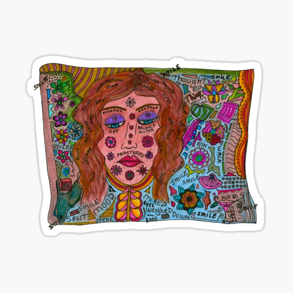 Fractured Sticker