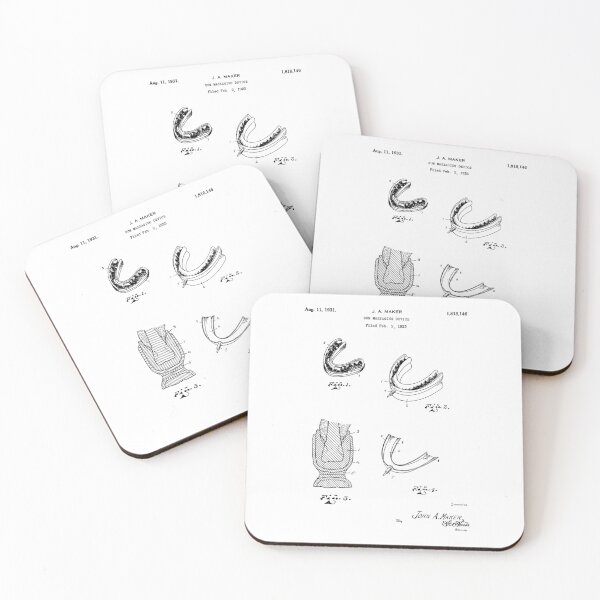Item preview, Gum Massaging Device 1931 patent designed and sold by InkedArtPrints.