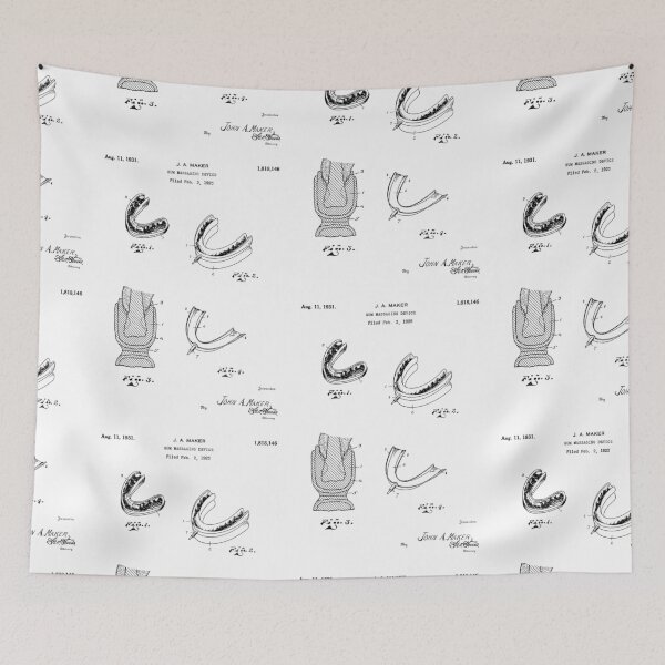 Item preview, Gum Massaging Device 1931 patent designed and sold by InkedArtPrints.