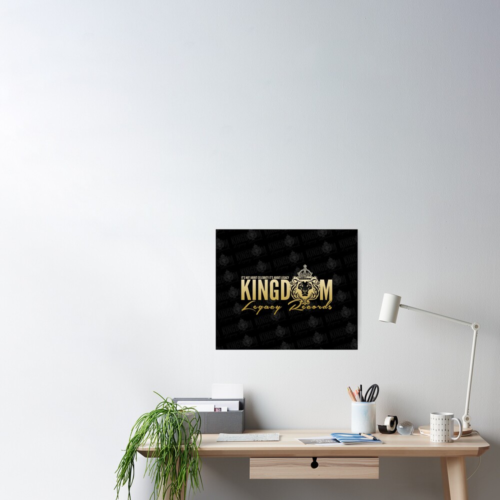 "Kingdom Legacy Records Gold Logo" Poster by BankingOnFuture Redbubble