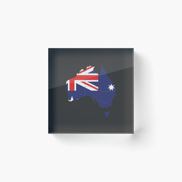 Item preview, Australia Flag Map with regions designed and sold by Alo.