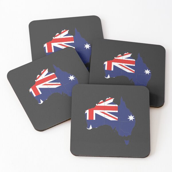 Item preview, Australia Flag Map with regions designed and sold by Alo.