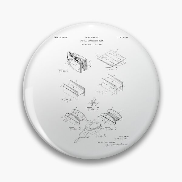 Item preview, Dental Impression Form 1934 patent designed and sold by InkedArtPrints.