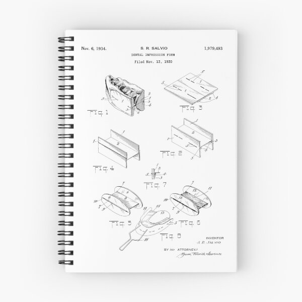 Item preview, Dental Impression Form 1934 patent designed and sold by InkedArtPrints.