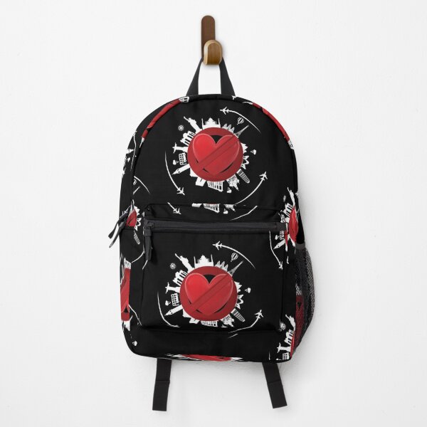 Item preview, Catch Flights Not Feelings Valentine Heart Balloons Dark designed and sold by MOAZTees.