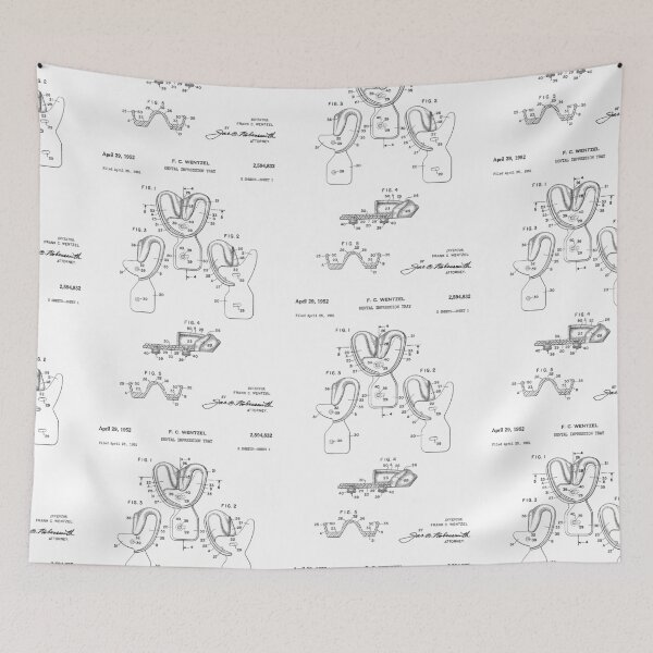 Item preview, Dental Impression Tray 1952 patent designed and sold by InkedArtPrints.