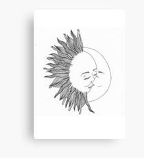 Sun and moon Metal Print
