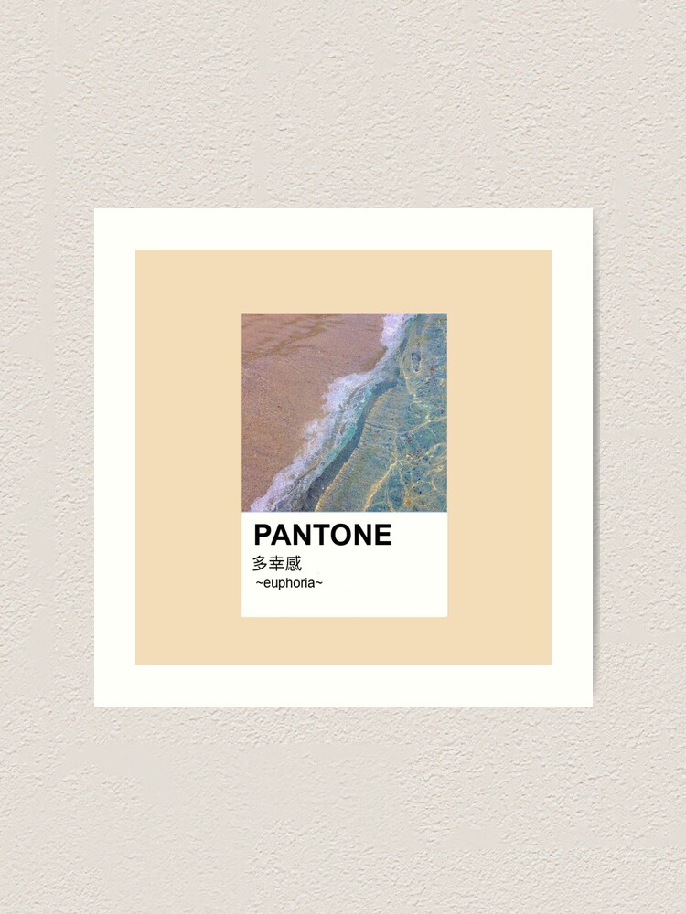 pantone aesthetic anime ocean breeze art print by mdevnanda redbubble