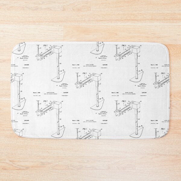 Item preview, Dental Tray Supporting Mechanism 1966 patent designed and sold by InkedArtPrints.
