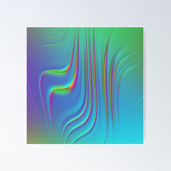 Item preview, Holographic Abstract Waves - Creek designed and sold by ztohney.