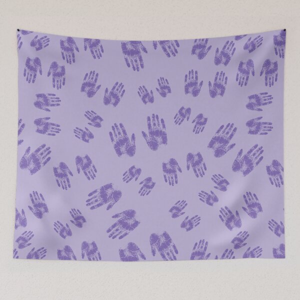 Item preview, Handprints violet designed and sold by Kamiri.