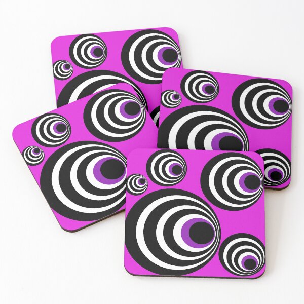 Item preview, Optical Illusions, Visual Phenomena, circle pattern, pink version designed and sold by marina63.