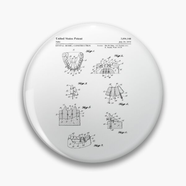 Item preview, Dental Model Construction 1975 patent designed and sold by InkedArtPrints.