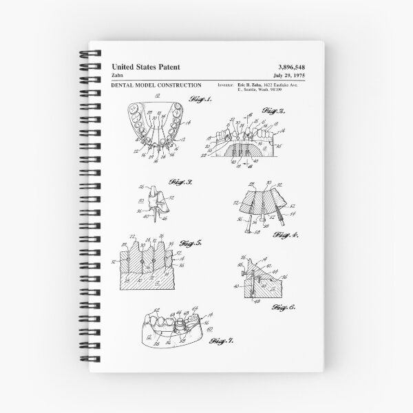 Item preview, Dental Model Construction 1975 patent designed and sold by InkedArtPrints.