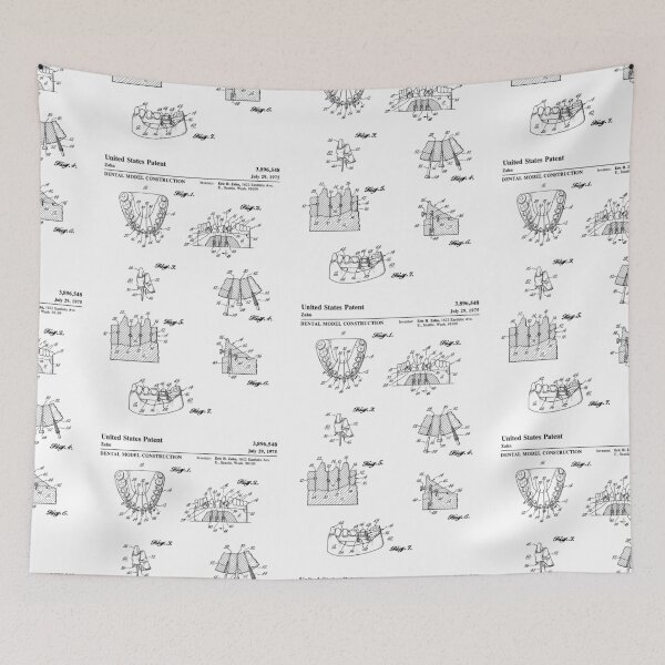 Item preview, Dental Model Construction 1975 patent designed and sold by InkedArtPrints.