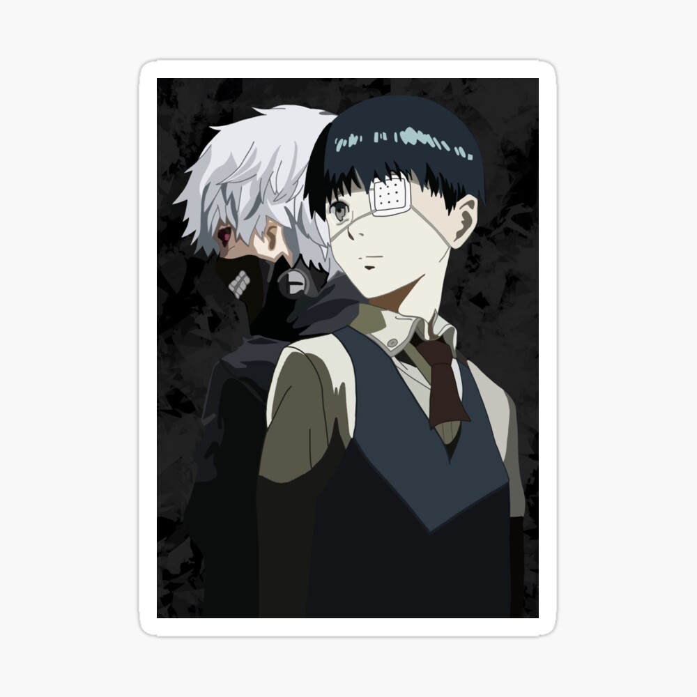 Tokyo Ghoul Ken Kaneki Fan Art Art Print Minimalistic Design Poster By Kikkisco Redbubble