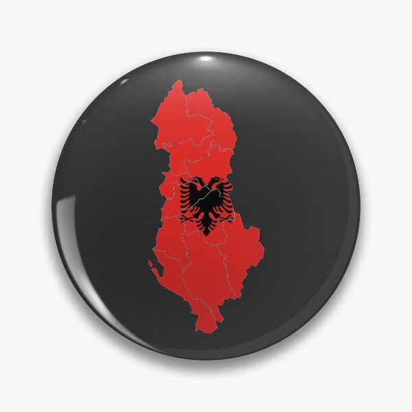 Item preview, Albania Flag Map with regions designed and sold by Alo.