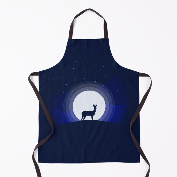Item preview, Forest climate at night , deer , full moon , stars, fog , clouds , hill and  sand  designed and sold by SGS-.