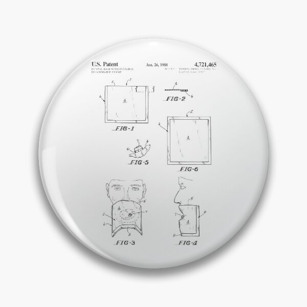 Item preview, Dental Dam with Integral Deformable Frame 1988 patent designed and sold by InkedArtPrints.