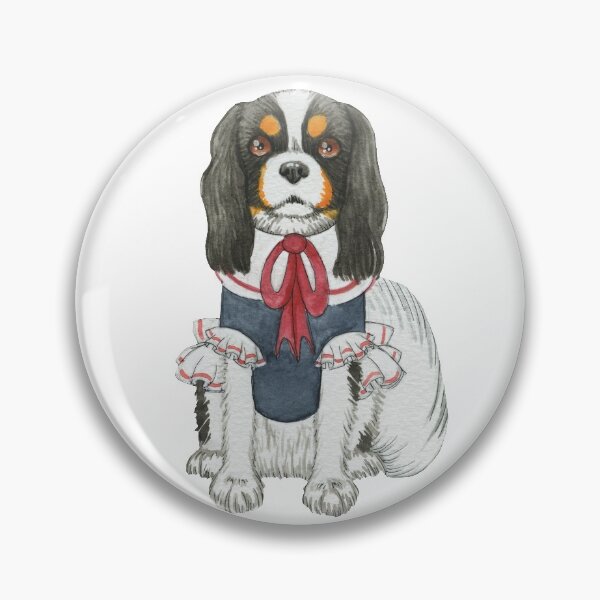 Item preview, Cavalier King Charles Spaniel - Tri wearing a Blouse designed and sold by jollyinu.