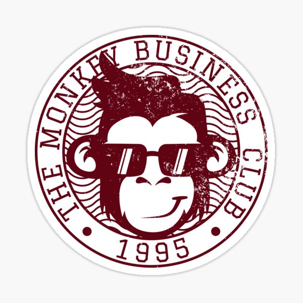 The Monkey Business Club 1995 Sticker