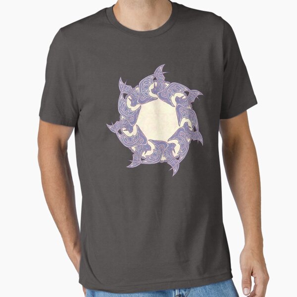 Celtic Bats Circling Full Moon Art Essential T-Shirt