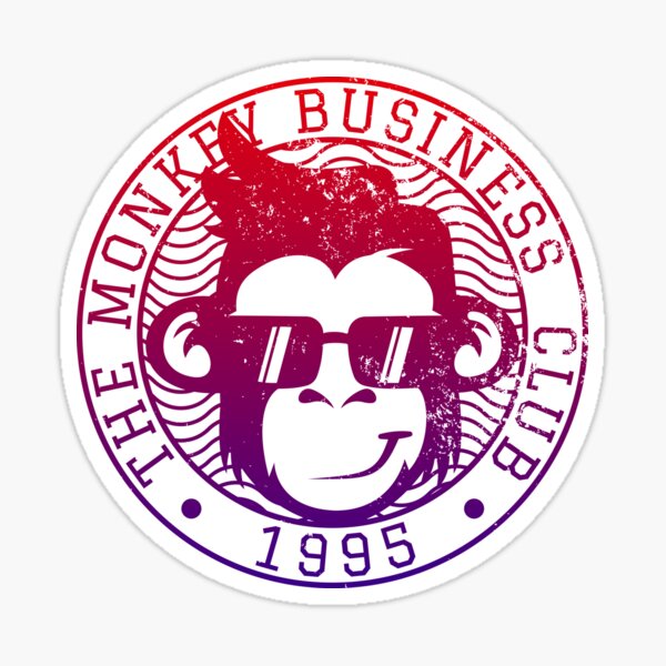 The Monkey Business Club 1995 Sticker