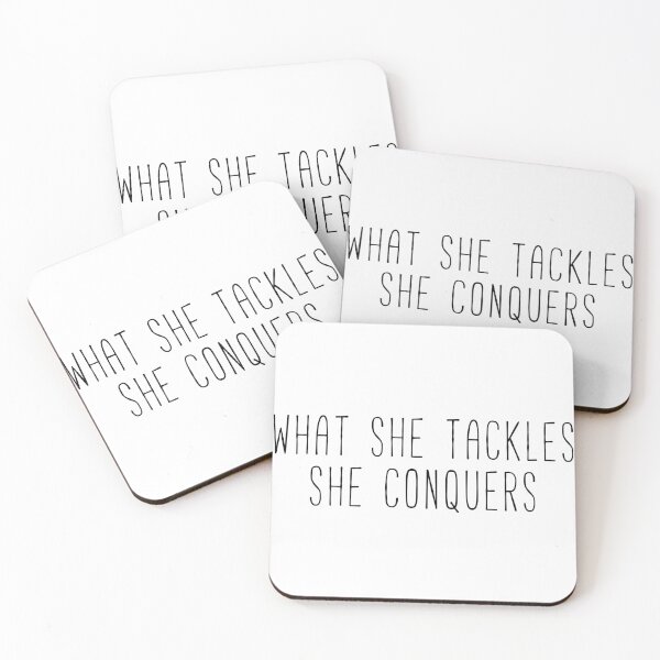 Item preview, What She Tackles She Conquers designed and sold by Sunny Collections.