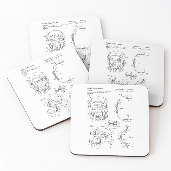 Item preview, Orthodontic Appliance and Method 1991 patent designed and sold by InkedArtPrints.