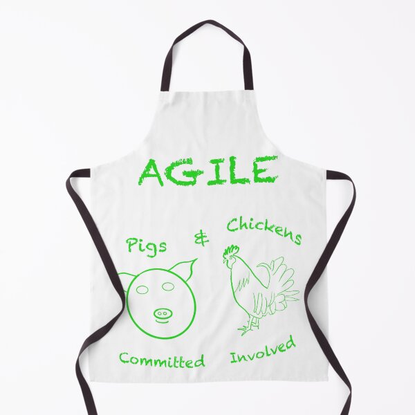 Item preview, Agile Software Development Methodology , Pigs and Chickens Illustration for Programmers - WelshDesigns designed and sold by welshdesigns.