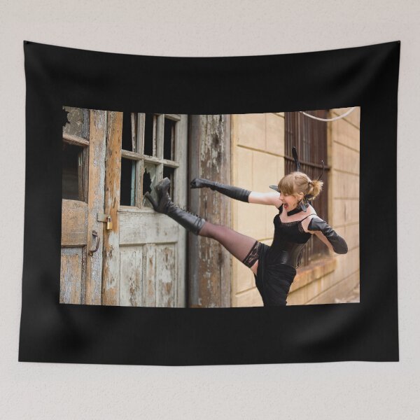 Item preview, Becky pateando alto en Eastern State designed and sold by DogberryGraphic.