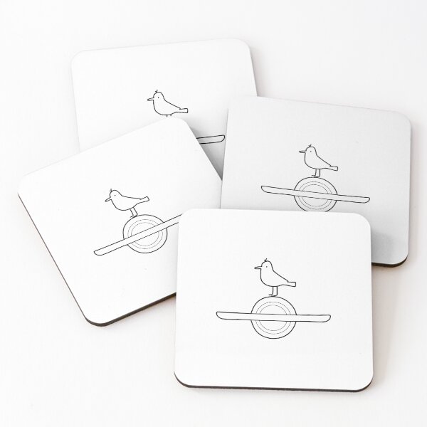 Item preview, One-Wheeling Seagull Outline designed and sold by Line Design.
