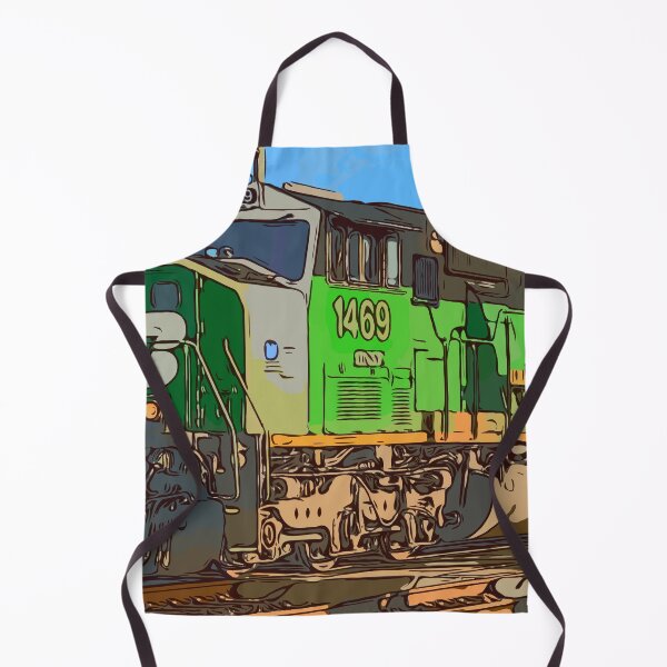 Item preview, Burlington Northern Train Locomotive in Seattle Washington - WelshDesigns designed and sold by welshdesigns.