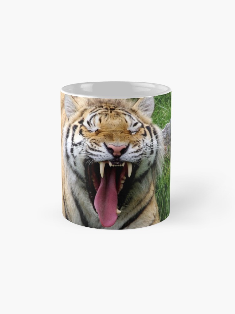 Alternate view of yawning tiger 1 Mug