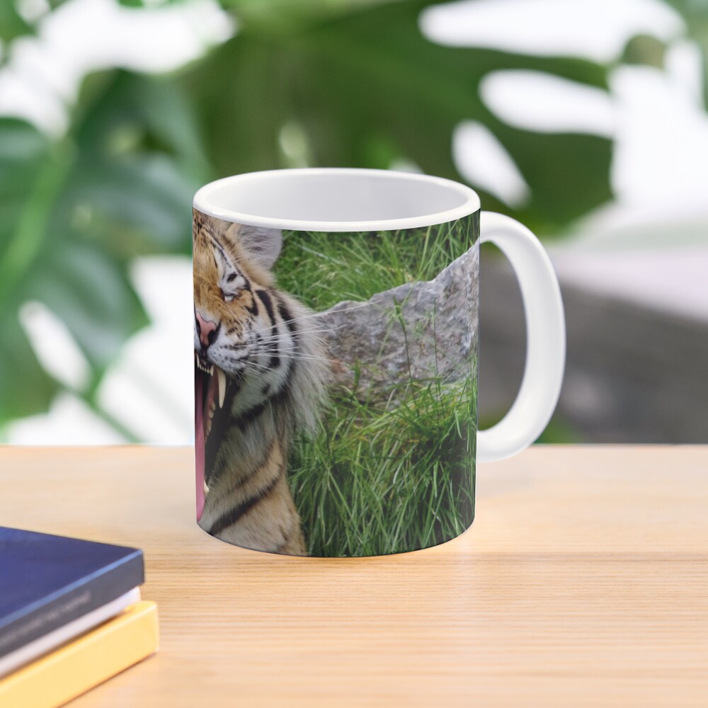 yawning tiger 1 Mug