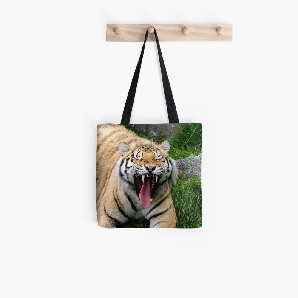 yawning tiger 1 Tote Bag
