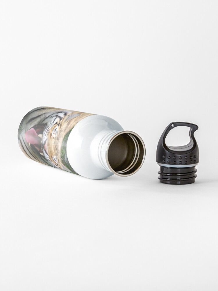 Alternate view of yawning tiger 1 Water Bottle
