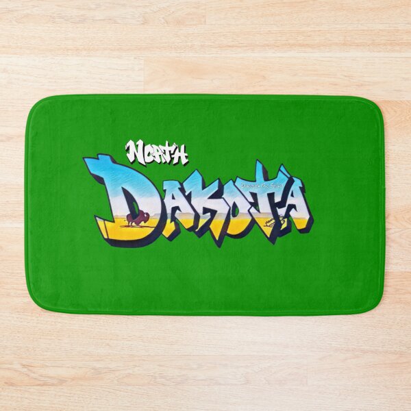 Item preview, North Dakota License Plate / Flag Graffiti (by Graffiti Muscle) designed and sold by Dude  Stuff.