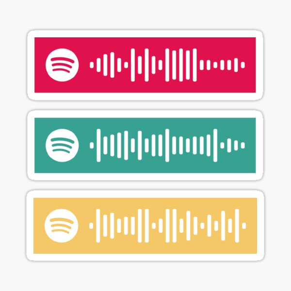 dinamita bts, día de primavera y euforia códigos de spotify Pegatina