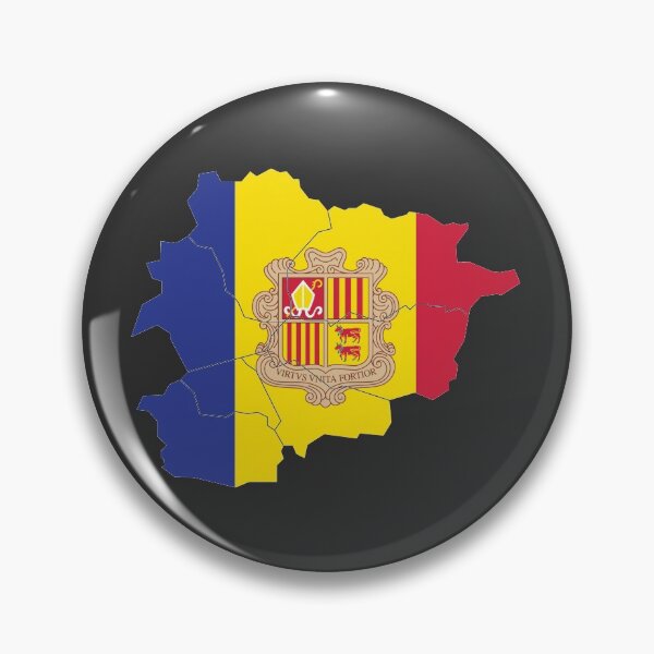 Item preview, Andorra Flag Map with regions designed and sold by Alo.