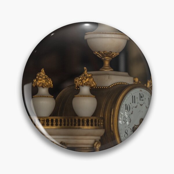Item preview, Antique table clock with marble and gold details designed and sold by brambillasimone.